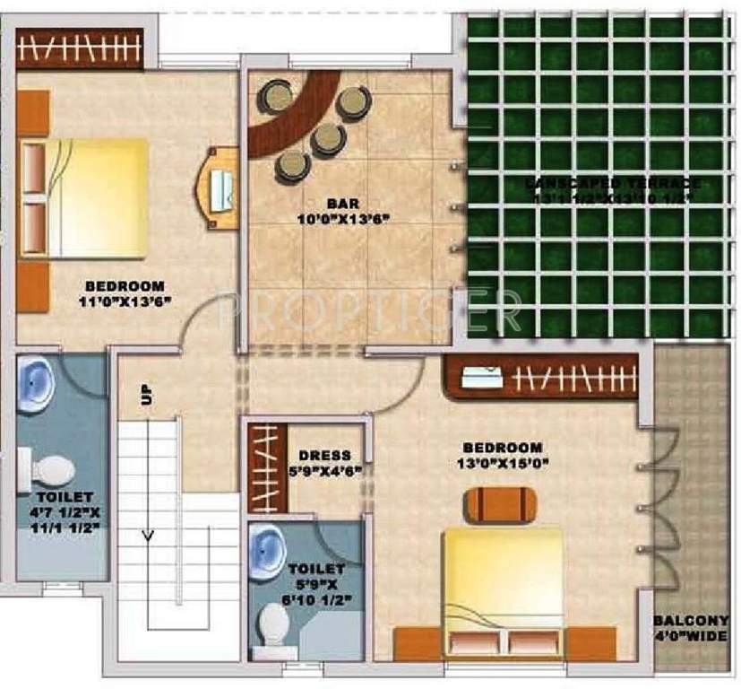 Vasavi Zelia (3BHK+3T (1,992 sq ft) 1992 sq ft)