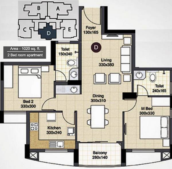 Skyline Crescendo (2BHK+2T (1,020 sq ft) 1020 sq ft) Skyline Crescendo (2BHK+2T (1,020 sq ft) 1020 sq ft)