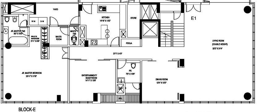  express exclusive Floor Plan Lower Level Duplex Plan