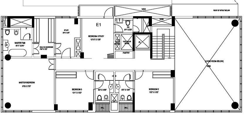  express exclusive Floor Plan Upper Level Duplex Plan