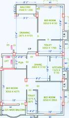 Aashay 1125 DPK Housing Complex (3BHK+3T (1,440 sq ft) 1440 sq ft) Aashay 1125 DPK Housing Complex (3BHK+3T (1,440 sq ft) 1440 sq ft)