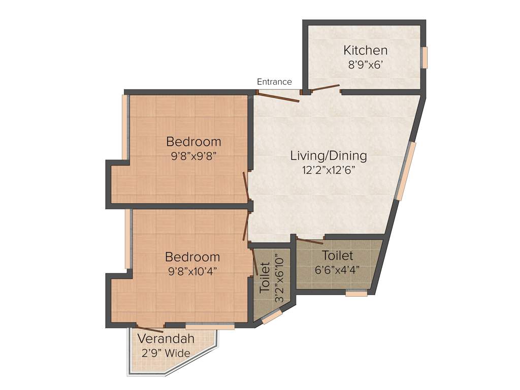 Polynova Elaichi (2BHK+2T (783 sq ft) 783 sq ft)