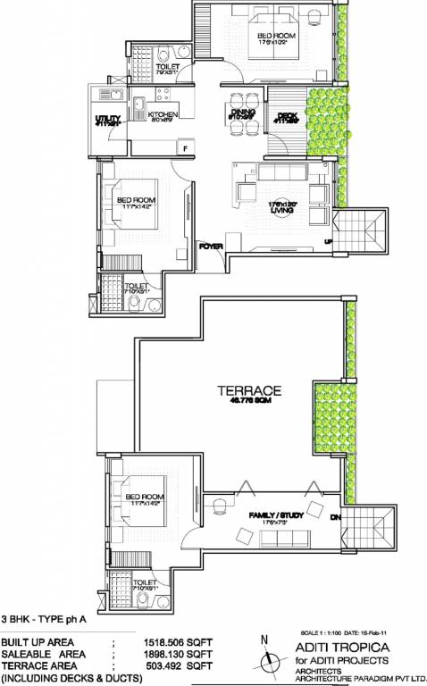 Aditi Tropica (3BHK+3T (1,898 sq ft) 1898 sq ft) Aditi Tropica (3BHK+3T (1,898 sq ft) 1898 sq ft)