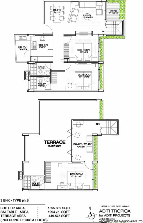 Aditi Tropica (3BHK+3T (1,994 sq ft) 1994 sq ft) Aditi Tropica (3BHK+3T (1,994 sq ft) 1994 sq ft)