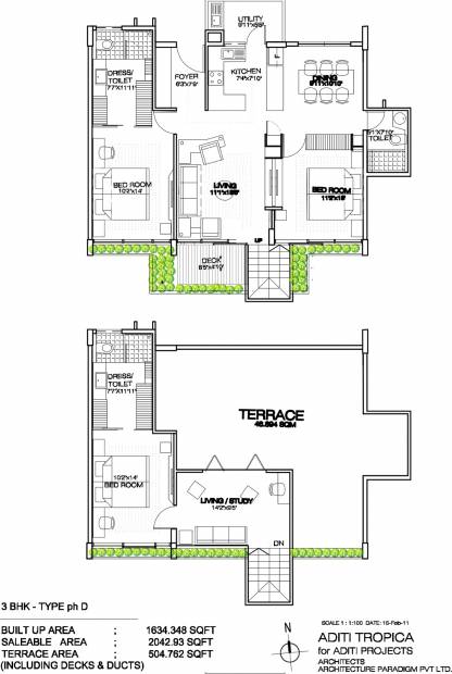 Aditi Tropica (3BHK+3T (2,042 sq ft) 2042 sq ft)