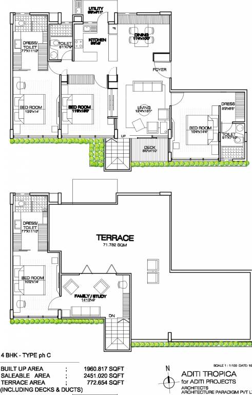 Aditi Tropica (4BHK+4T (2,451 sq ft) 2451 sq ft)