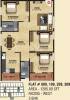 Balaji Serenity (3BHK+3T (1,285 sq ft) 1285 sq ft)