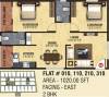 Balaji Serenity (2BHK+2T (1,020 sq ft) 1020 sq ft)