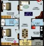 Shiva Ganga RR Smart Homes (2BHK+2T (1,080 sq ft) 1080 sq ft)