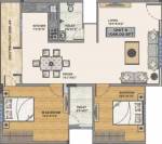 Arvind Shambhavi (2BHK+2T (1,056 sq ft) 1056 sq ft)