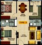 Keerthi Pride (2BHK+2T (1,020 sq ft) 1020 sq ft) Keerthi Pride (2BHK+2T (1,020 sq ft) 1020 sq ft)
