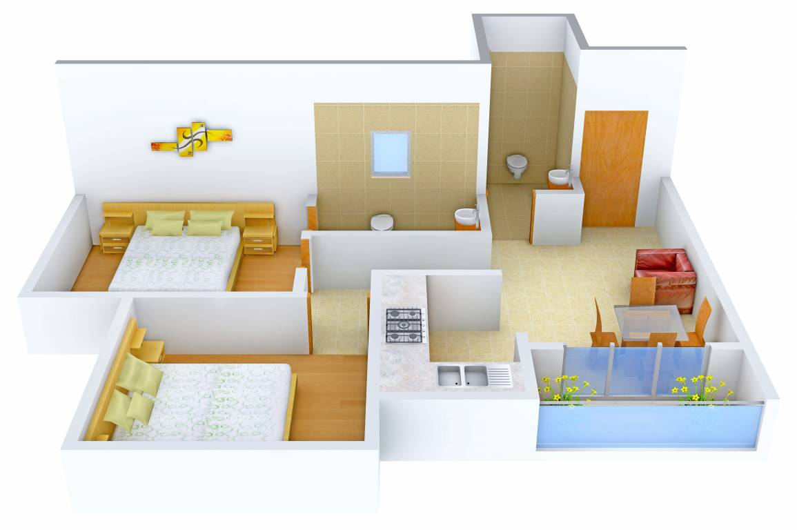 GS Geetanjali Garden (2BHK+2T (804 sq ft) 804 sq ft) GS Geetanjali Garden (2BHK+2T (804 sq ft) 804 sq ft)