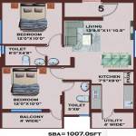Midmac Elegant (2BHK+2T (1,007 sq ft) + Pooja Room 1007 sq ft) Midmac Elegant (2BHK+2T (1,007 sq ft) + Pooja Room 1007 sq ft)