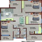 Midmac Elegant (3BHK+2T (1,323 sq ft) + Pooja Room 1323 sq ft) Midmac Elegant (3BHK+2T (1,323 sq ft) + Pooja Room 1323 sq ft)