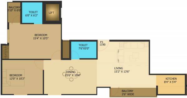 Surath Suraj Residency (2BHK+2T (1,190 sq ft) 1190 sq ft) Surath Suraj Residency (2BHK+2T (1,190 sq ft) 1190 sq ft)