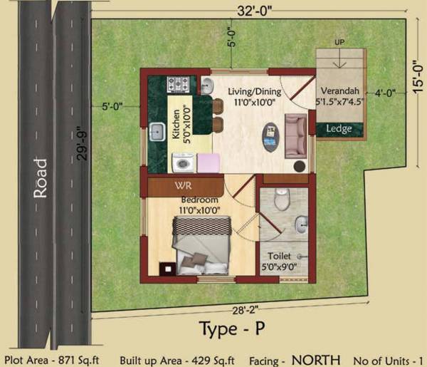 Serene Indus Valley (1BHK+1T (445 sq ft) 445 sq ft) Serene Indus Valley (1BHK+1T (445 sq ft) 445 sq ft)