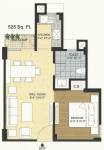 Avalon Residency Phase II (1BHK+1T (525 sq ft) 525 sq ft)