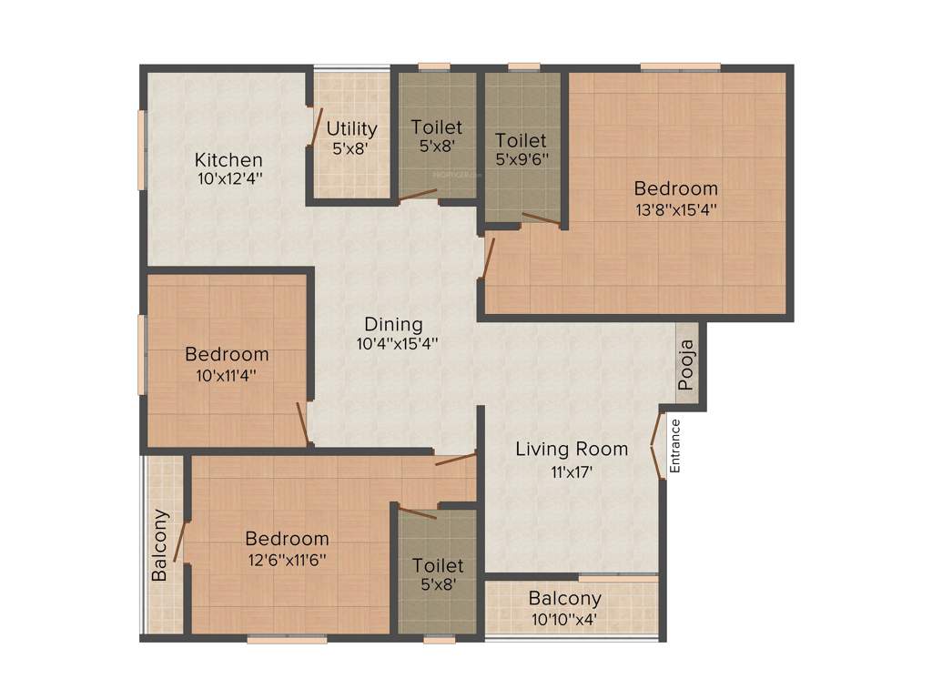 Surath Sunrise Dwelling (3BHK+3T (1,675 sq ft) 1675 sq ft)