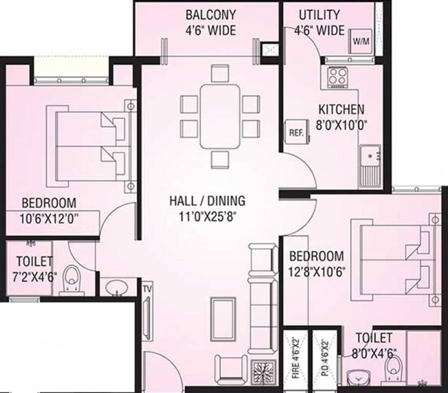 Rohan Zorion (2BHK+2T (1,070 sq ft) 1070 sq ft) Rohan Zorion (2BHK+2T (1,070 sq ft) 1070 sq ft)