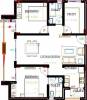 Mahaveer Meridian (2BHK+2T (1,004 sq ft) + Study Room 1004 sq ft)
