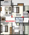 Mahaveer Meridian (2BHK+1T (878 sq ft) 878 sq ft)