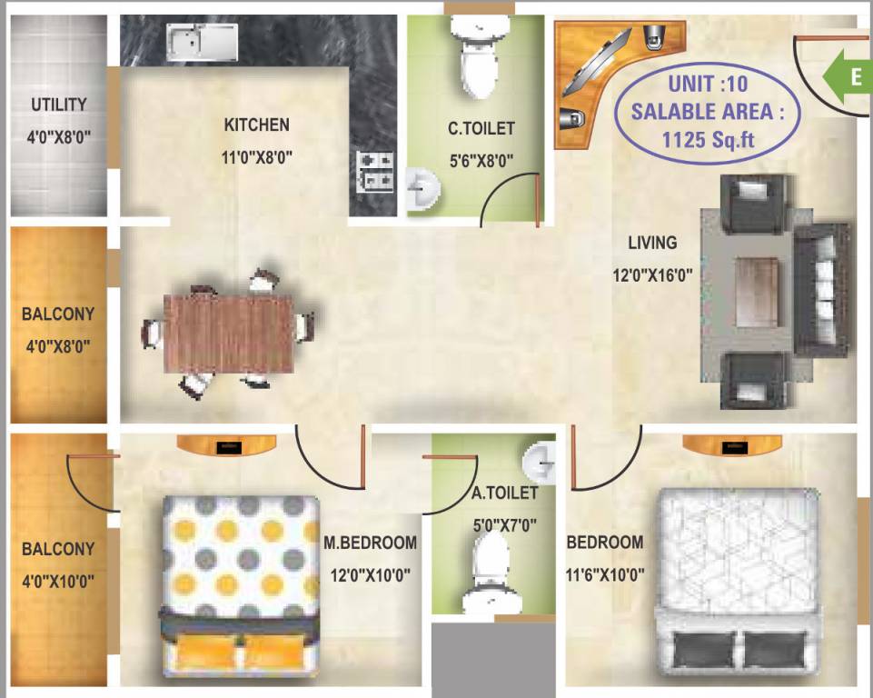 5 Elements Aditya Harmony (2BHK+2T (1,125 sq ft) 1125 sq ft) 5 Elements Aditya Harmony (2BHK+2T (1,125 sq ft) 1125 sq ft)
