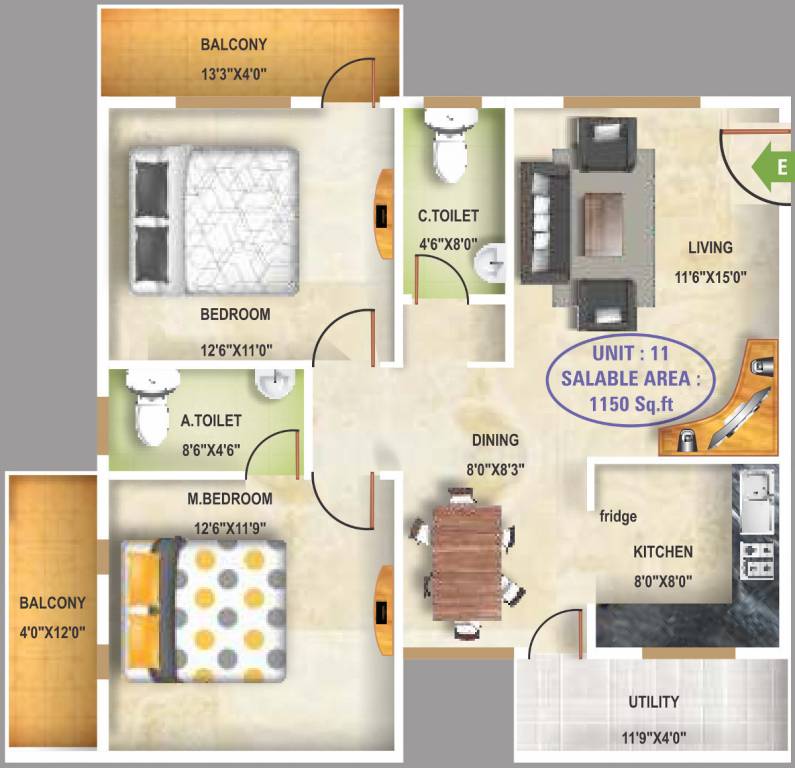 5 Elements Aditya Harmony (2BHK+2T (1,150 sq ft) 1150 sq ft) 5 Elements Aditya Harmony (2BHK+2T (1,150 sq ft) 1150 sq ft)