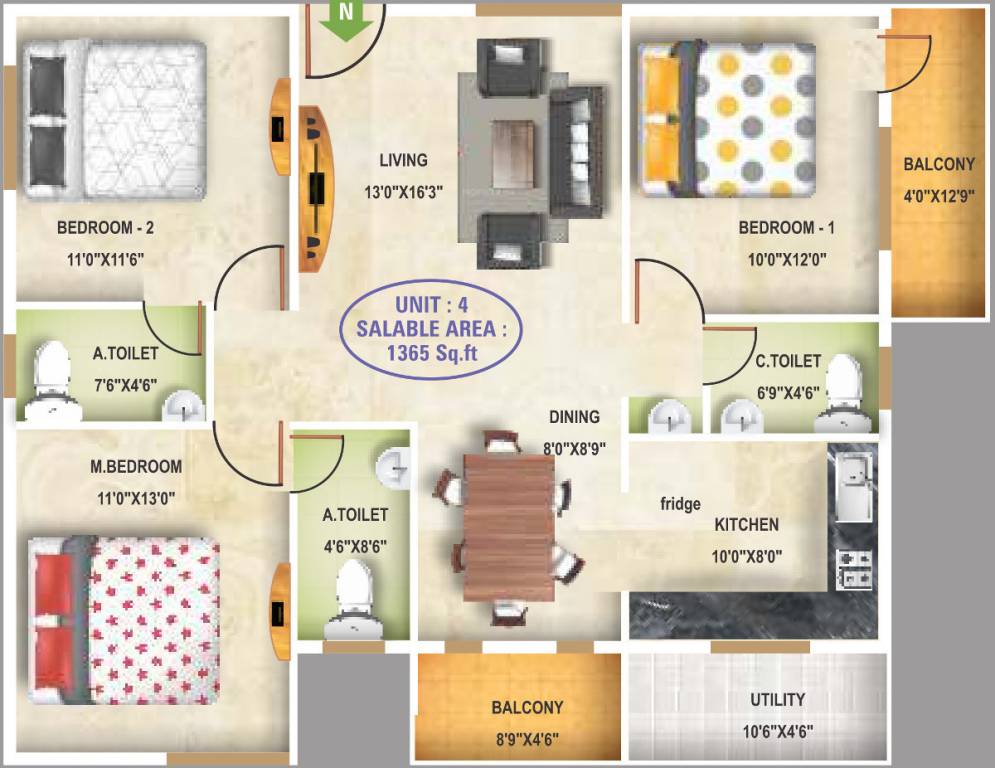 5 Elements Aditya Harmony (3BHK+3T (1,365 sq ft) 1365 sq ft) 5 Elements Aditya Harmony (3BHK+3T (1,365 sq ft) 1365 sq ft)