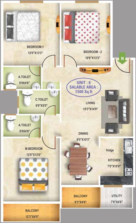 5 Elements Aditya Harmony (3BHK+3T (1,500 sq ft) 1500 sq ft) 5 Elements Aditya Harmony (3BHK+3T (1,500 sq ft) 1500 sq ft)