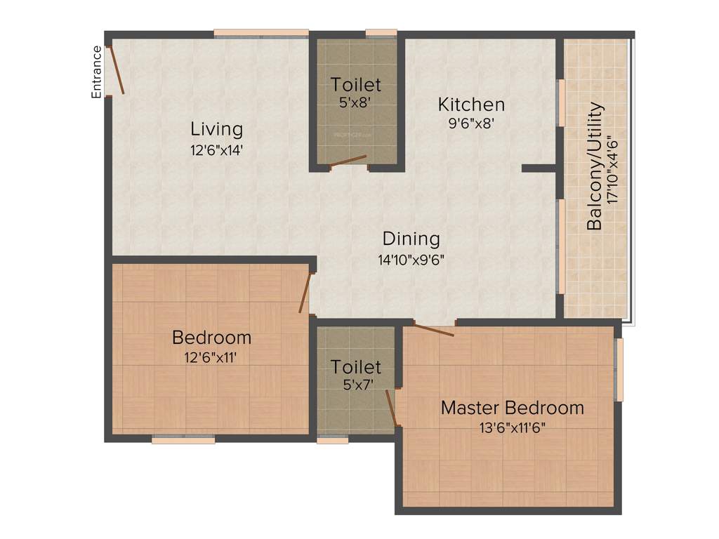 Navajyothi Constructions Nava Sannidhi 2BHK+2T (1,166 sq ft)