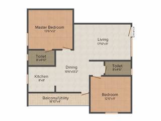 Navajyothi Constructions Nava Sannidhi 2BHK+2T (1,170 sq ft)