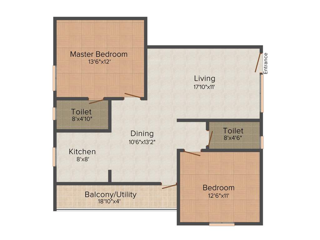 Navajyothi Constructions Nava Sannidhi 2BHK+2T (1,170 sq ft)