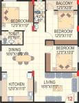 Sai Green Oak Apartment (3BHK+2T (1,420 sq ft) 1420 sq ft) Sai Green Oak Apartment (3BHK+2T (1,420 sq ft) 1420 sq ft)