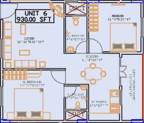 Prabhavathi Elegant (2BHK+2T (930 sq ft) 930 sq ft)