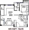Suravarapu Orlando (1BHK+1T (605 sq ft) 605 sq ft)