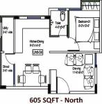 Suravarapu Orlando (1BHK+1T (605 sq ft) 605 sq ft)