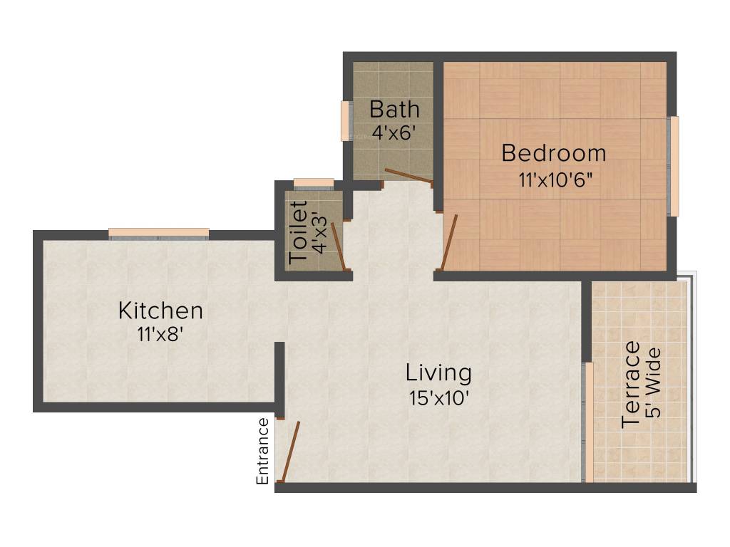 Krisala Palash (1BHK+1T (589 sq ft) 589 sq ft)