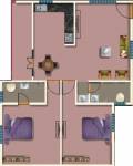 Synergy Sunshine (2BHK+2T (1,185 sq ft) 1185 sq ft) Synergy Sunshine (2BHK+2T (1,185 sq ft) 1185 sq ft)