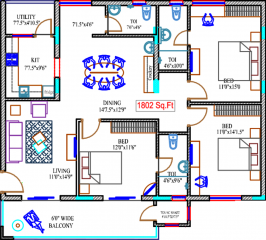 MMFC Towers (3BHK+3T (1,802 sq ft) + Pooja Room 1802 sq ft) MMFC Towers (3BHK+3T (1,802 sq ft) + Pooja Room 1802 sq ft)