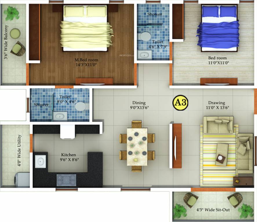  blue wings Floor Plan Floor Plan