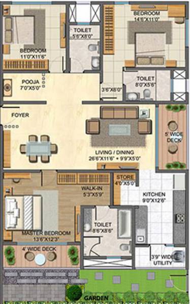 Lodha Casa Aphrodite (3BHK+3T (1,818 sq ft) 1818 sq ft)