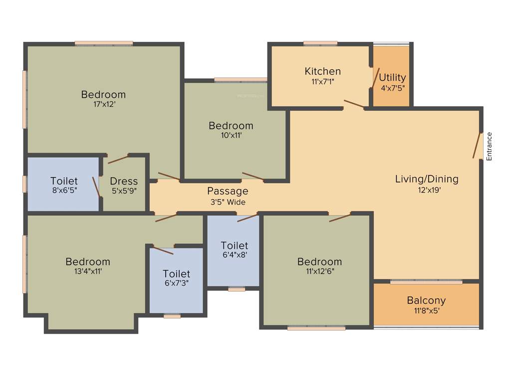 Ideal Ideal Royale (4BHK+3T (2,250 sq ft) 2250 sq ft)