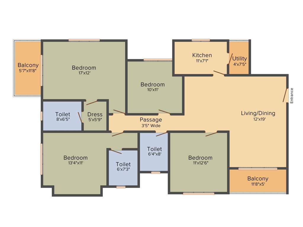 Ideal Ideal Royale (4BHK+3T (2,350 sq ft) 2350 sq ft)