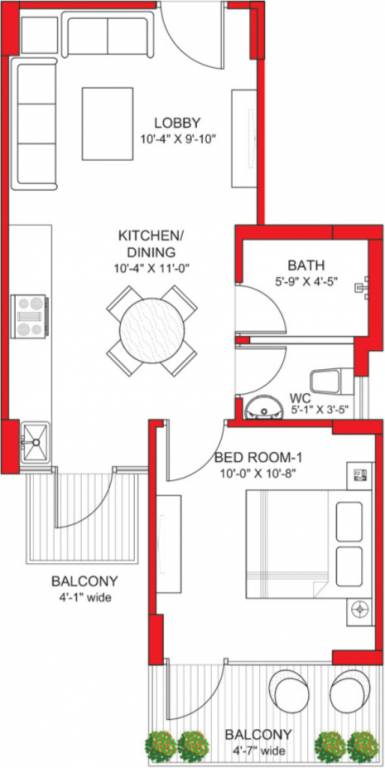 Signature Grand Iva (1BHK+1T (436 sq ft) 436 sq ft) Signature Grand Iva (1BHK+1T (436 sq ft) 436 sq ft)