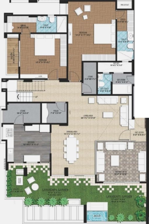 Ridhiraj The Park Central (5BHK+5T (6,233 sq ft) 6233 sq ft)
