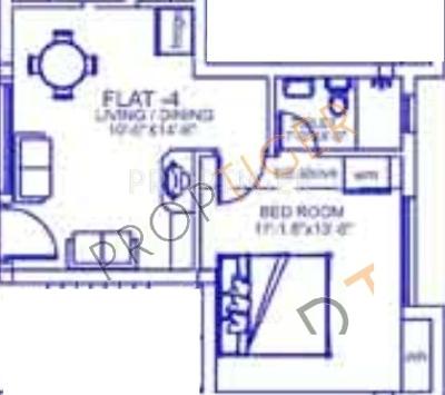 Palace Sai Mahaveera (1BHK+1T (564 sq ft) 564 sq ft)