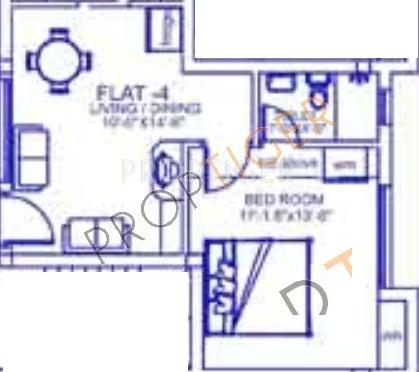 Palace Sai Mahaveera (1BHK+1T (564 sq ft) 564 sq ft)