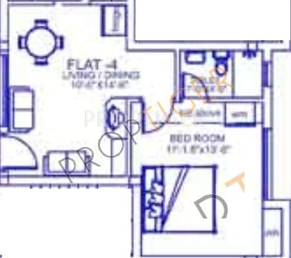 Palace Sai Mahaveera (1BHK+1T (564 sq ft) 564 sq ft)