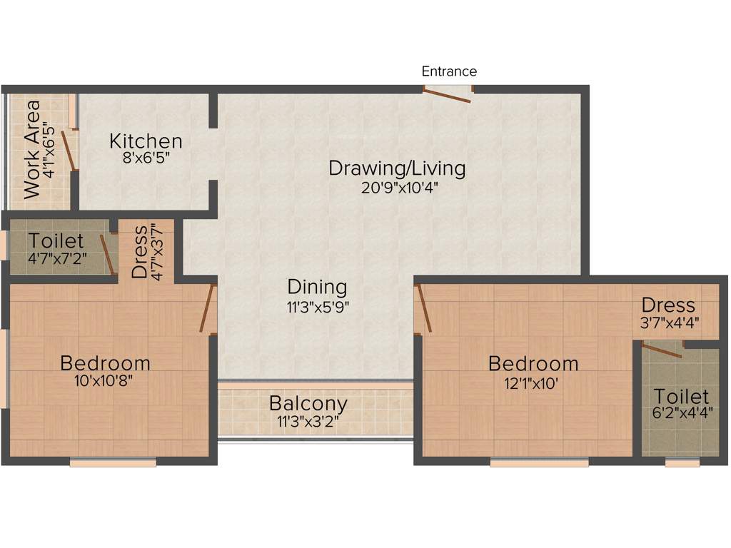 Anta Highway Avenues (2BHK+2T (920 sq ft) 920 sq ft)