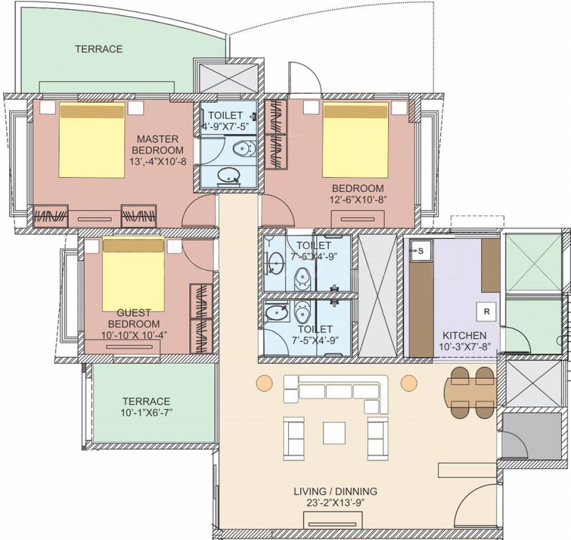 Chaphalkar Elina Living (3BHK+3T (1,610 sq ft) 1610 sq ft)